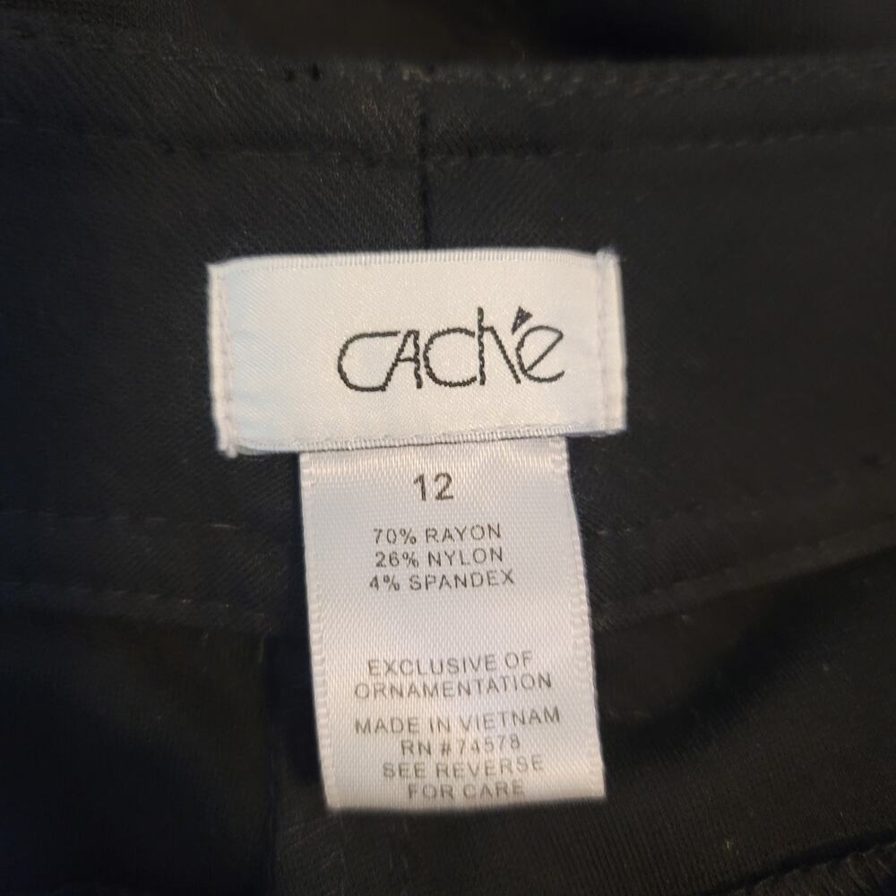 Cache Black Chain Design On Pockets Mini Flare Dr… - image 4